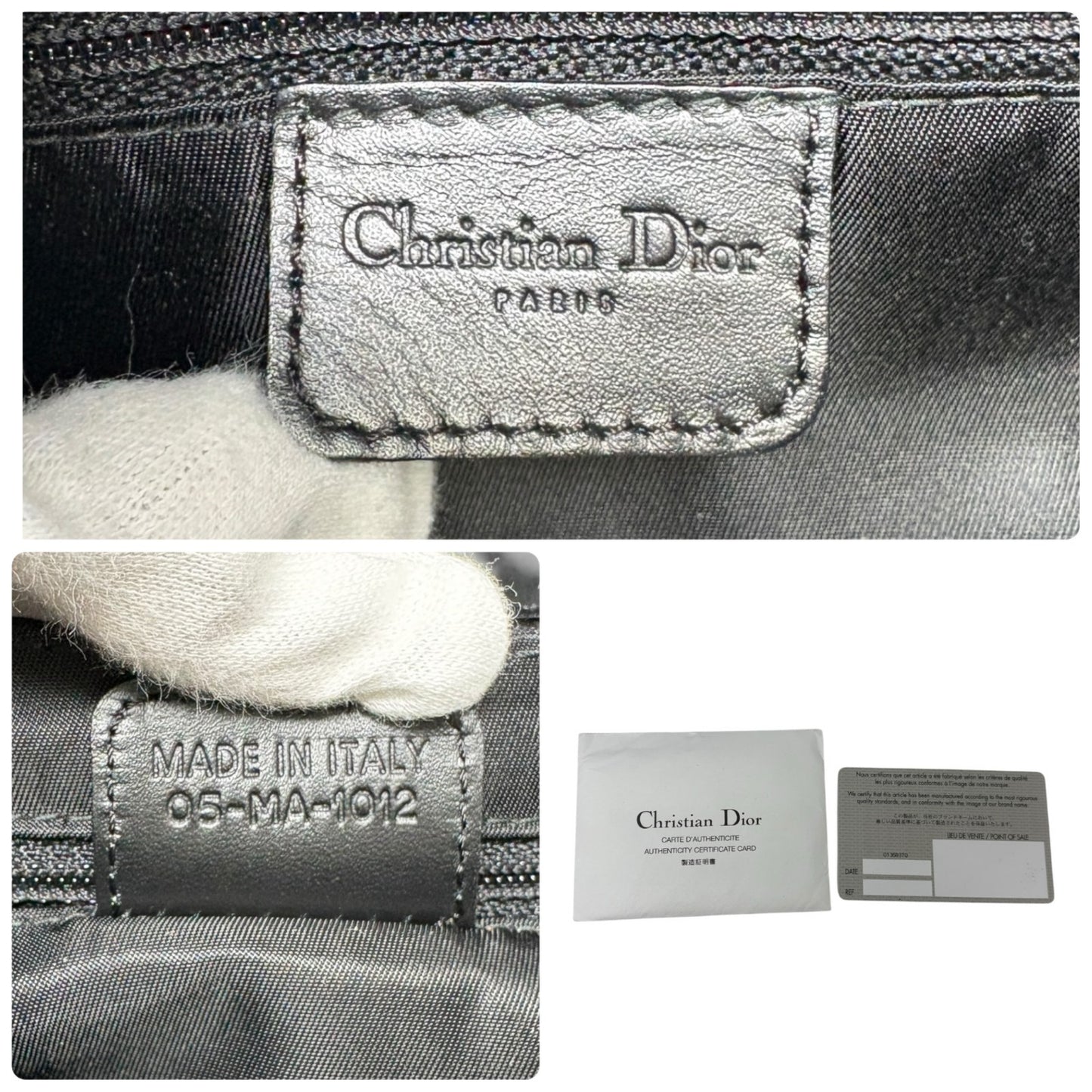 Christian Dior Vintage 2002 Trotter Street Chic Columbus Shoulder Bag Black