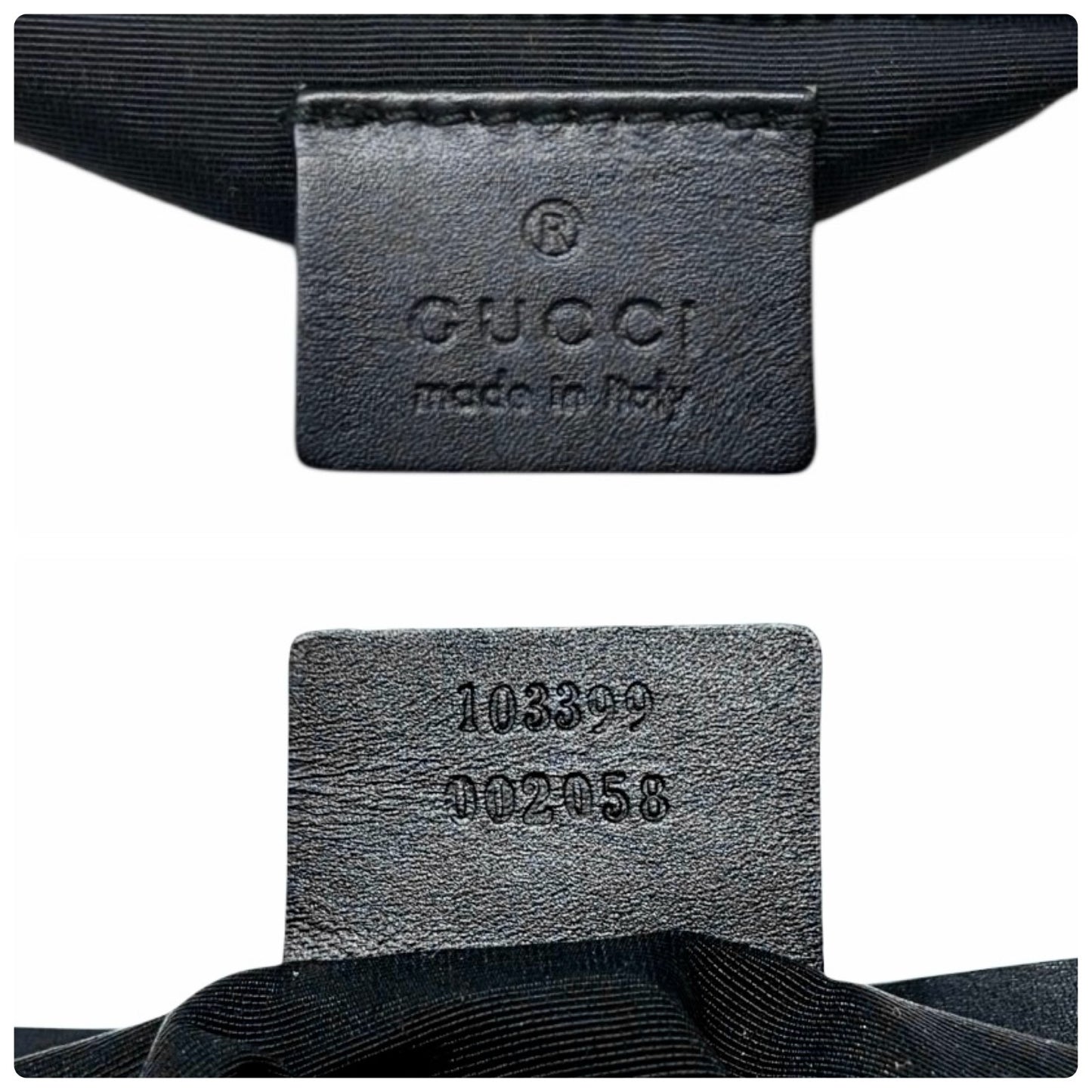 GUCCI Vintage GG Monogram Logo Canvas Mini Shoulder Bag Pochette Black 902035