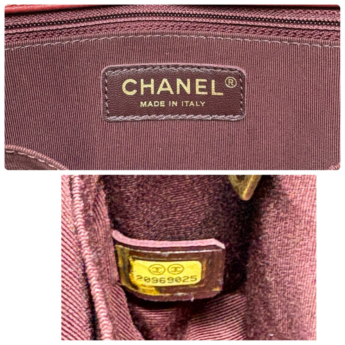 CHANEL Vintage CC Logo Quilted Whipstitch Chain 2way Bag Red Leather 902349