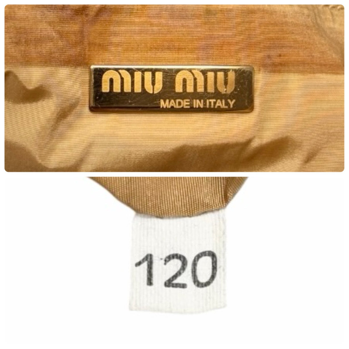 miu miu Vintage Fringe Ribbon Beads Top Handle Tote Bag Beige Suede 902477