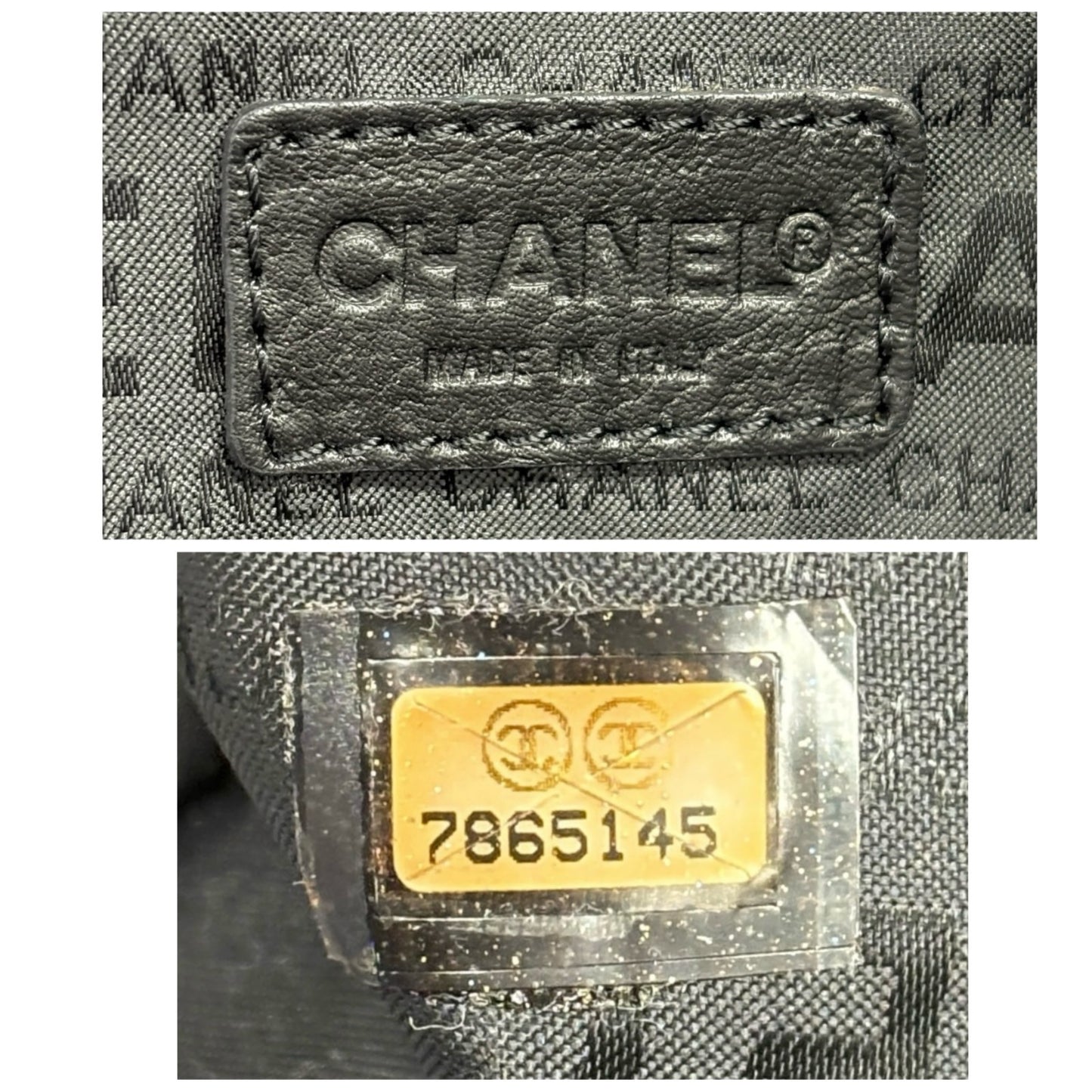 CHANEL Sport Vintage A19977 Nylon Travel Gym Bag L Black CC Logo Bowling