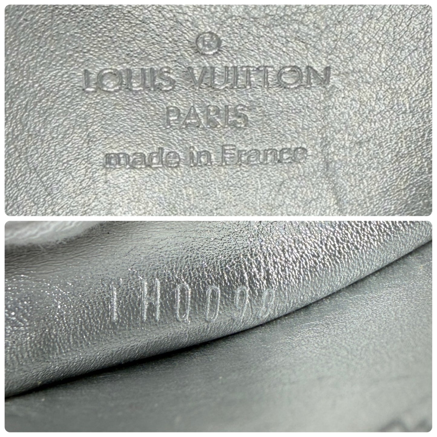 LOUIS VUITTON Vintage Monogram Miroir Porte Monnaie Coeur Coin Purse Silver