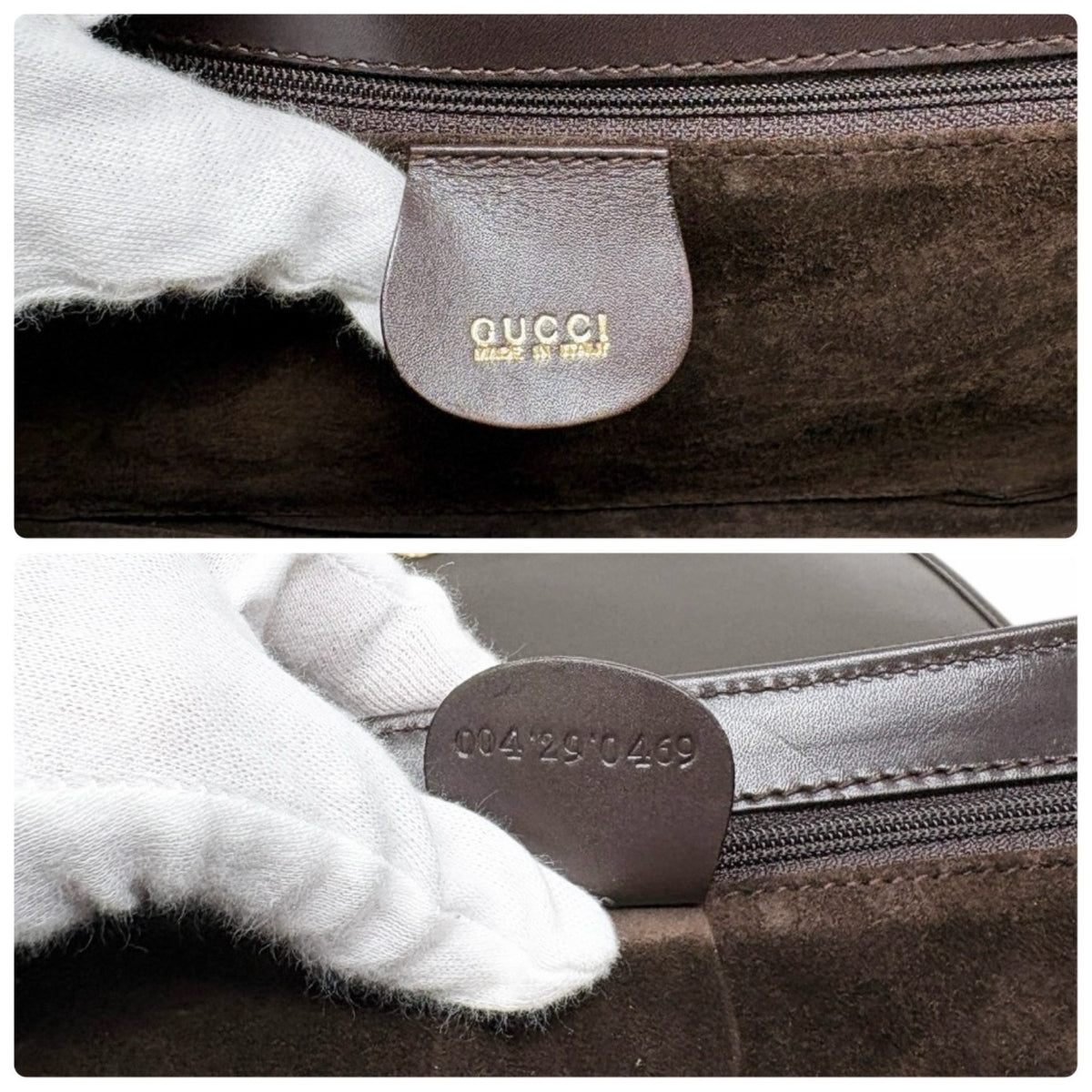 GUCCI Vintage Logo Horsebit Crossbody Bag Brown Gold Suede Leather 902824
