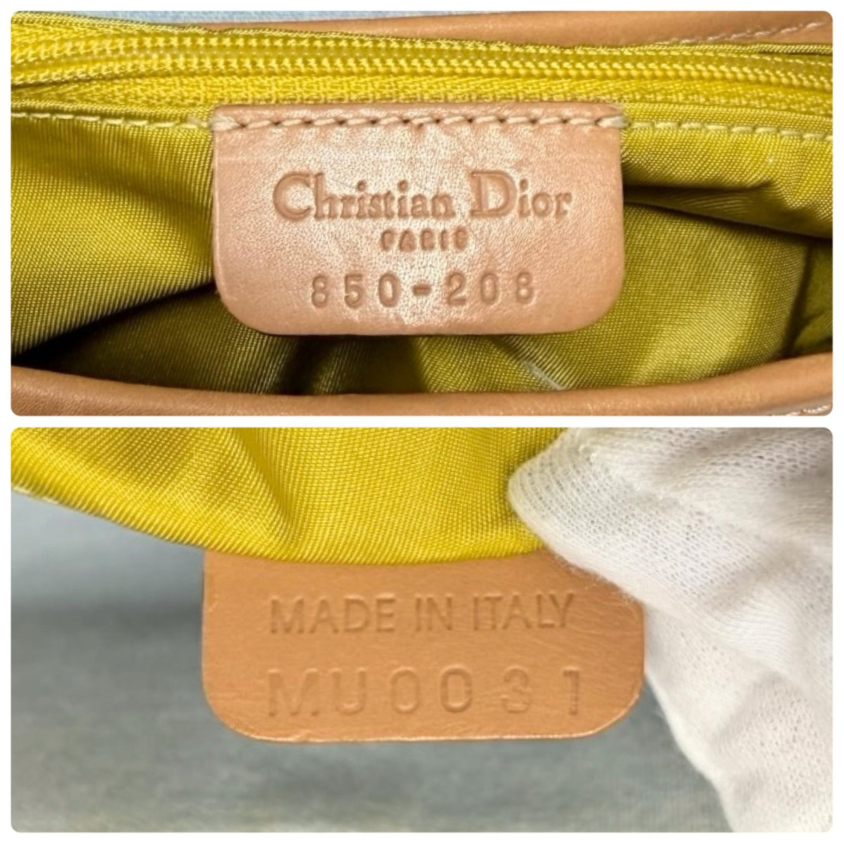 Christian Dior Vintage 2001 Miss Diorella Speedway Denim Saddle Bag Blue 902906