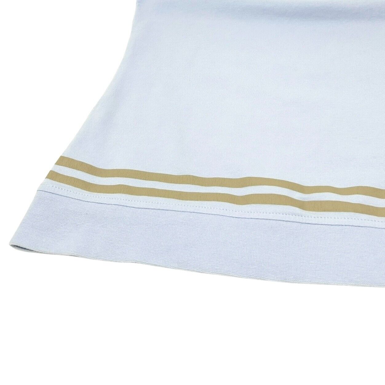 CELINE Vintage Logo Tank Top #M Camisole Blue Gray Cotton Pocket Rank AB
