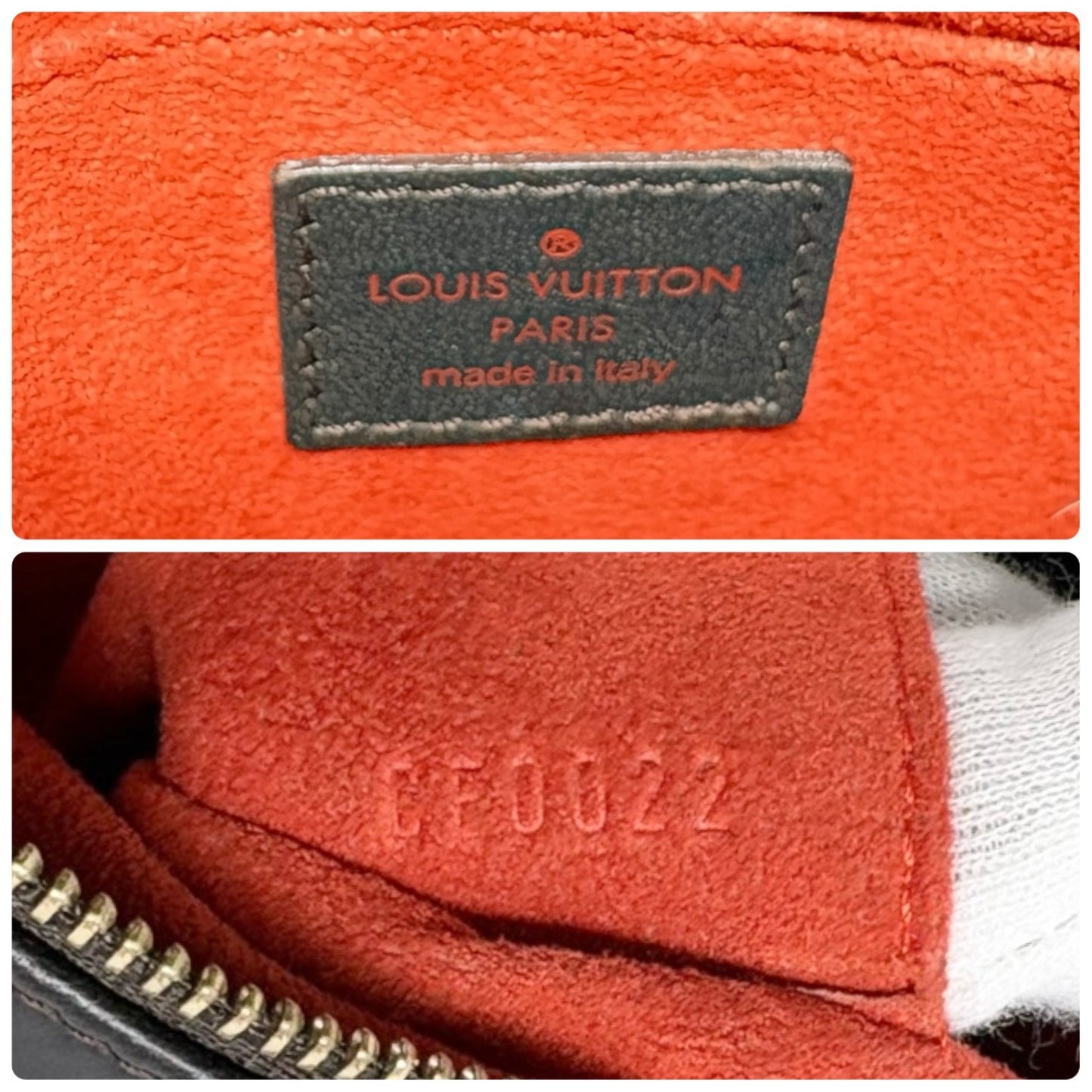 LOUIS VUITTON Vintage Damier Sauvage Tigre Pony Calf Hair Mini Bag Brown Beige