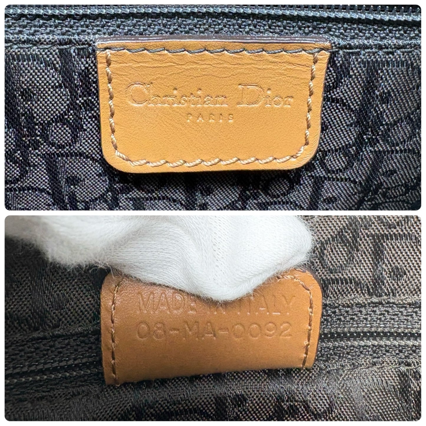 Christian Dior Vintage 2002 Street Chic Columbus Leather Shoulder Bag Brown