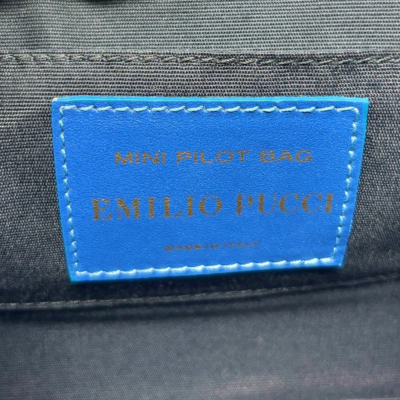 EMILIO PUCCI Vintage Logo Psychedelic Printed Multicolor 2way Bag Blue 902568