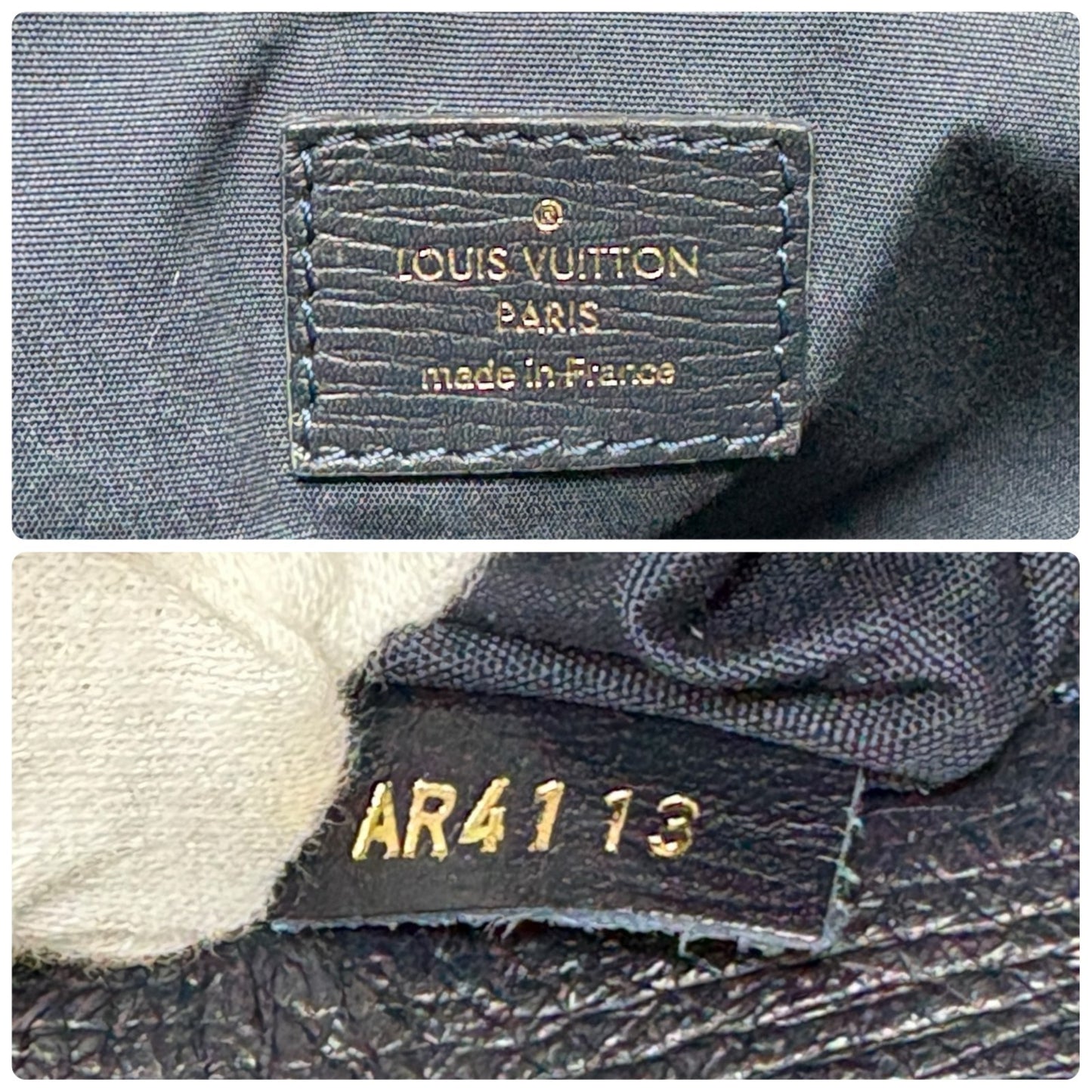 LOUIS VUITTON Vintage Monogram Idylle Rendez-Vous MM Tote Bag Blue Canvas