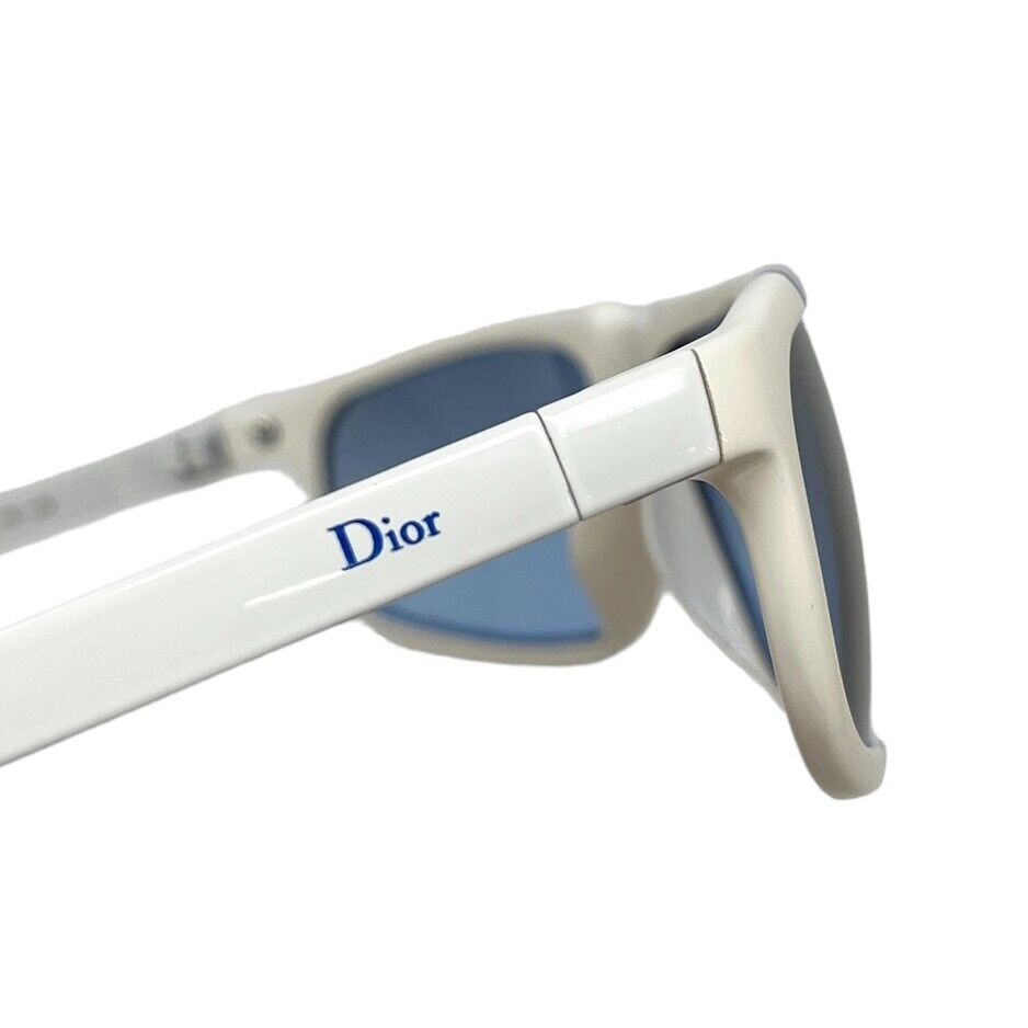 Dior Vintage Logo Sunglass 62/13/115 Shades Accessory Metal White Plastic RankAB