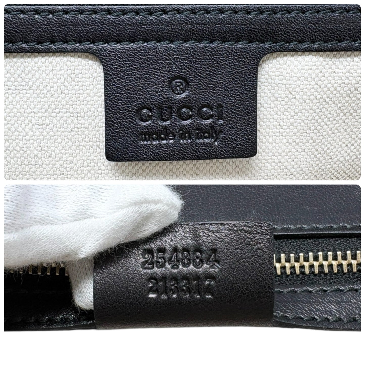 GUCCI Vintage Bamboo Leopard 2way Handbag Crossbody Bag Pony Calf Hair Gray
