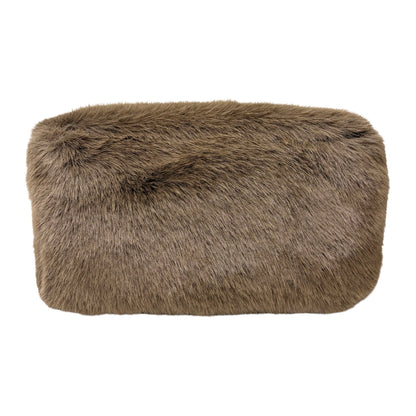 [Exclusive] FENDI Vintage FF Mamma Baguette Shoulder Bag Fur Brown 800804