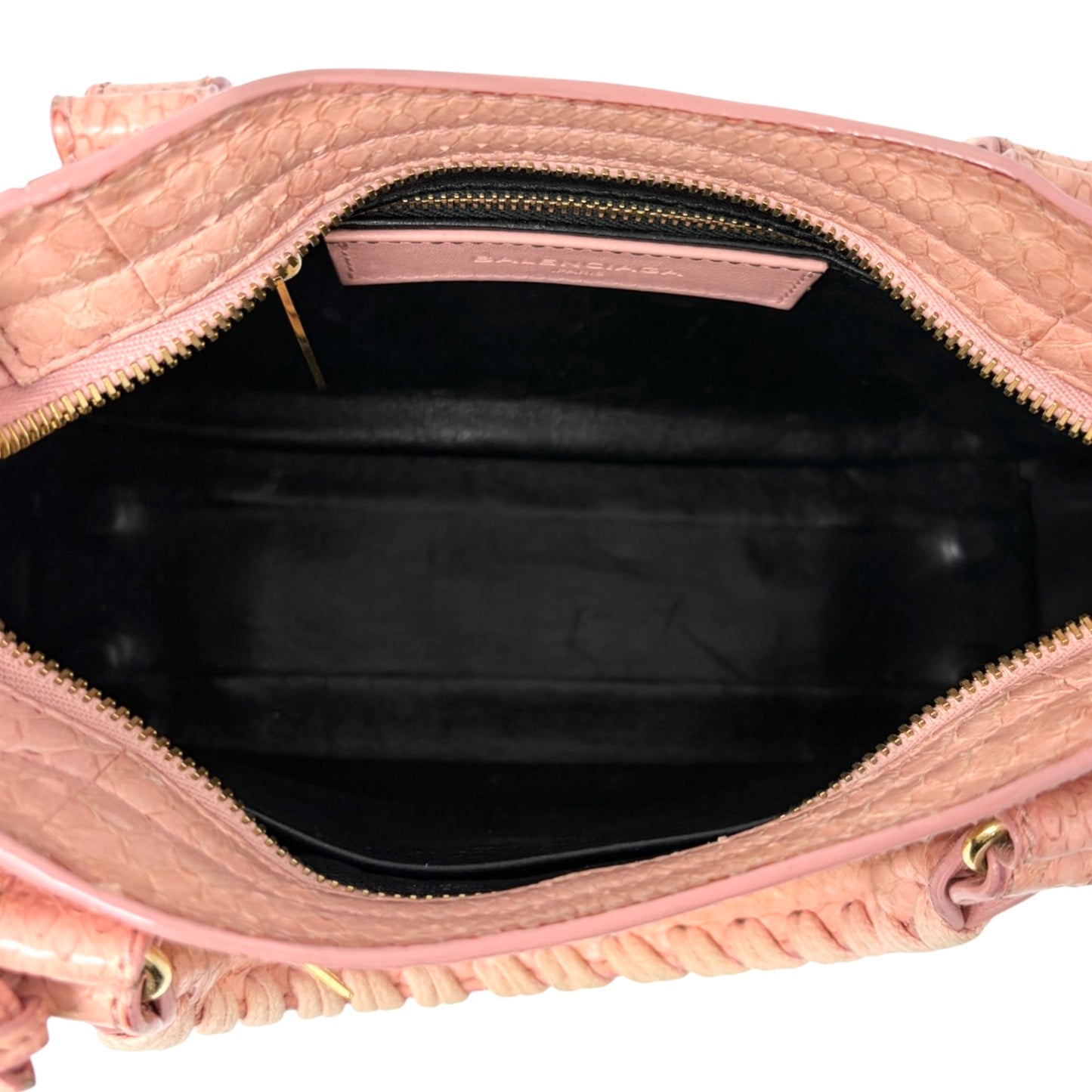 [Exclusive] Balenciaga Vintage Logo Classic City Mini Bag Pink Leather 800807