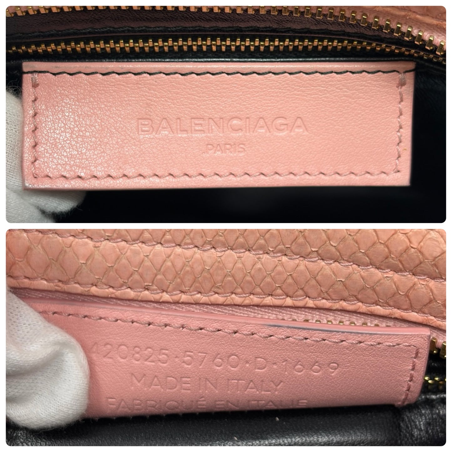 [Exclusive] Balenciaga Vintage Logo Classic City Mini Bag Pink Leather 800807
