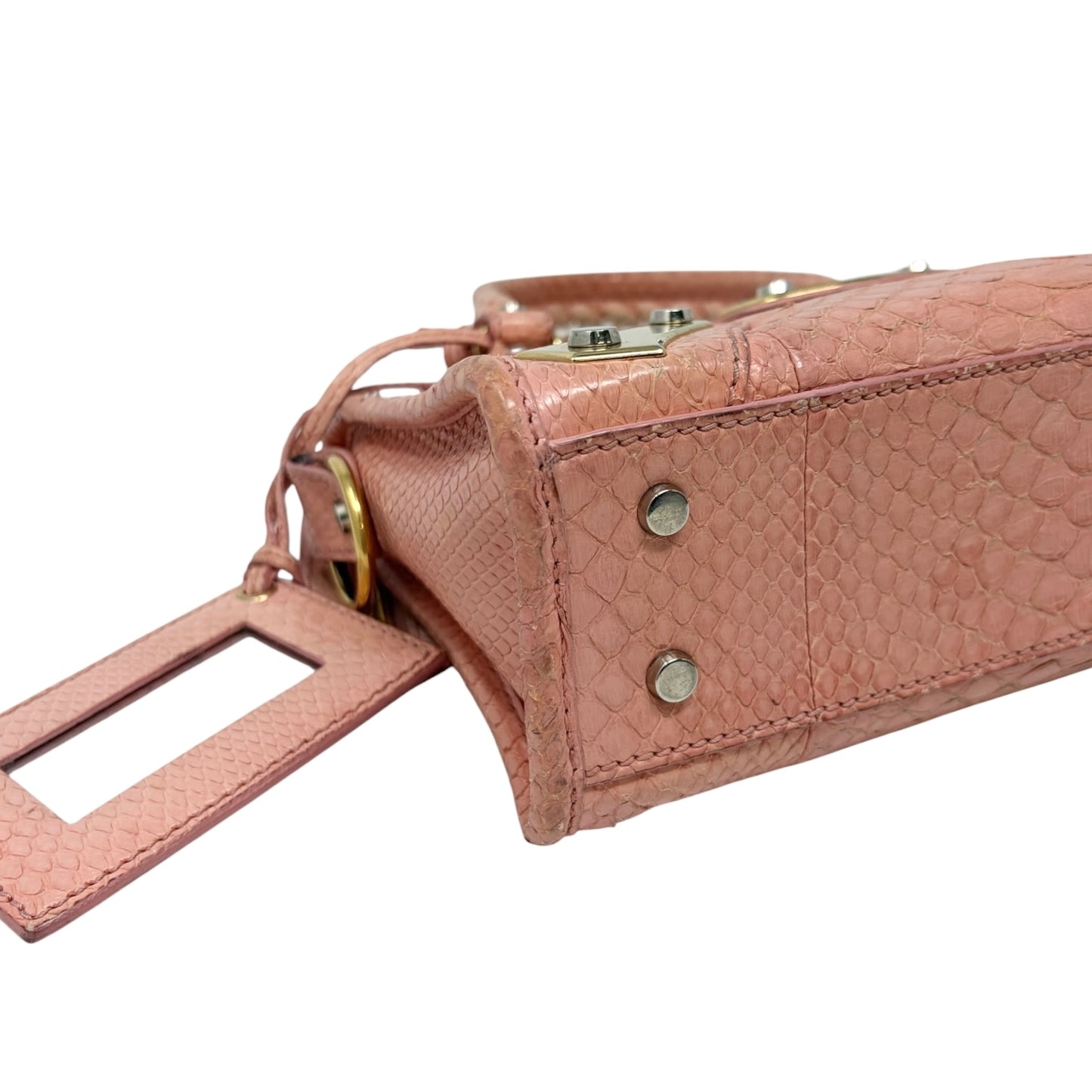[Exclusive] Balenciaga Vintage Logo Classic City Mini Bag Pink Leather 800807