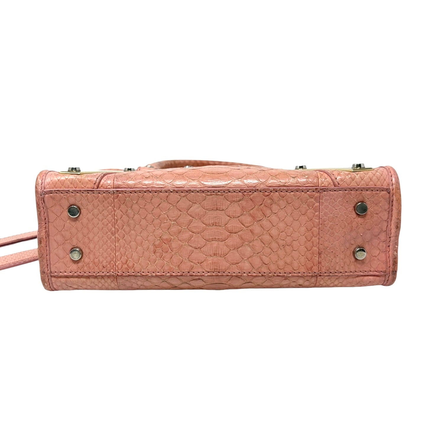 [Exclusive] Balenciaga Vintage Logo Classic City Mini Bag Pink Leather 800807