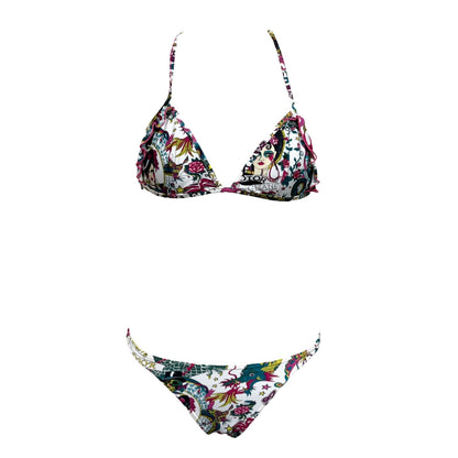 Christian Dior Vintage Logo Tattoo Print Bikini Swimwear #38 Multicolor 901861