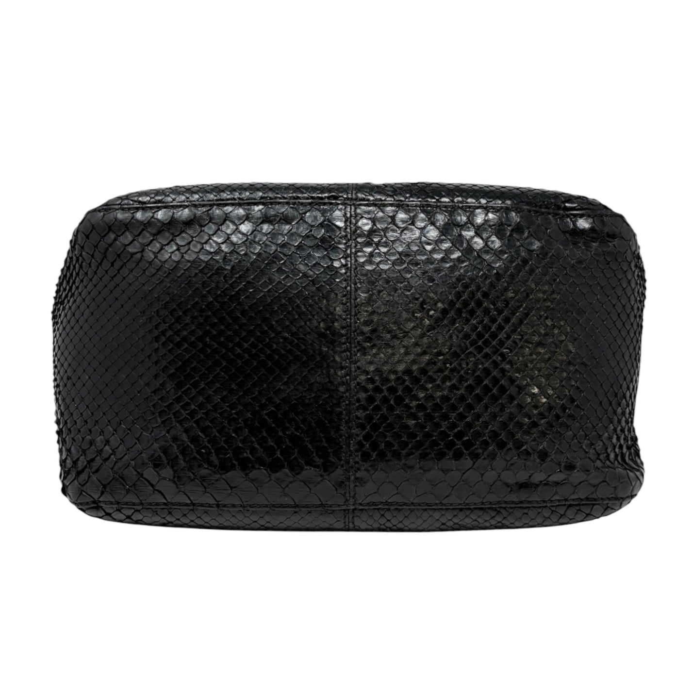 [Exclusive] FENDI Vintage FF Mamma Baguette Leather Shoulder Bag Black 800899