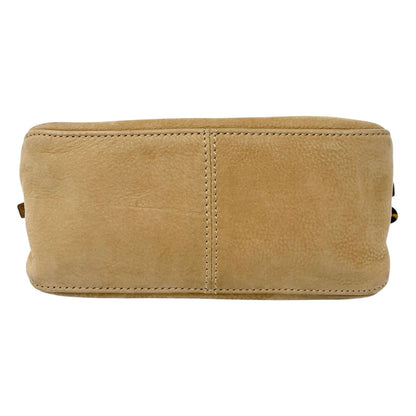 [Exclusive] FENDI Vintage FF Mamma Baguette Glitter Bag Leather Beige 800111