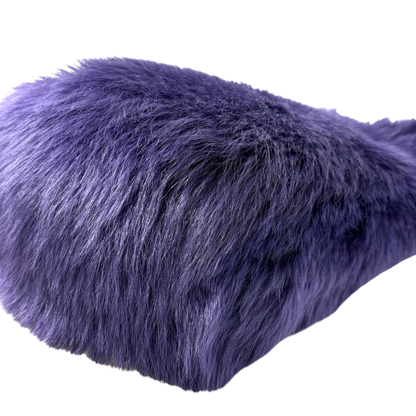 [Exclusive] miu miu Vintage Fur Charm Bag Pouch Set Purple Gold Logo 800300