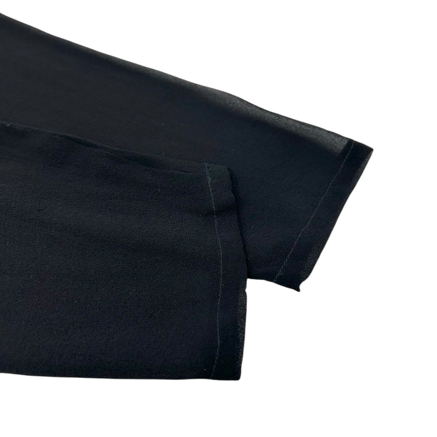 CHANEL Vintage 94A CC Logo See-through One-piece #38 Black Gold Wool Button