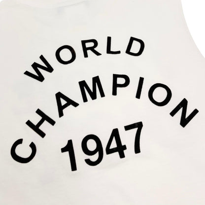 Christian Dior Vintage 2002 J'ADORE Logo Tank Top White Black 902491