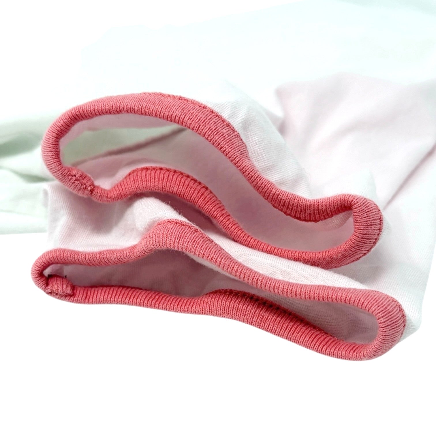 CHANEL Vintage C55838 CC Logo Viva Cuba Libre T-shirt Top #S White Pink Cotton