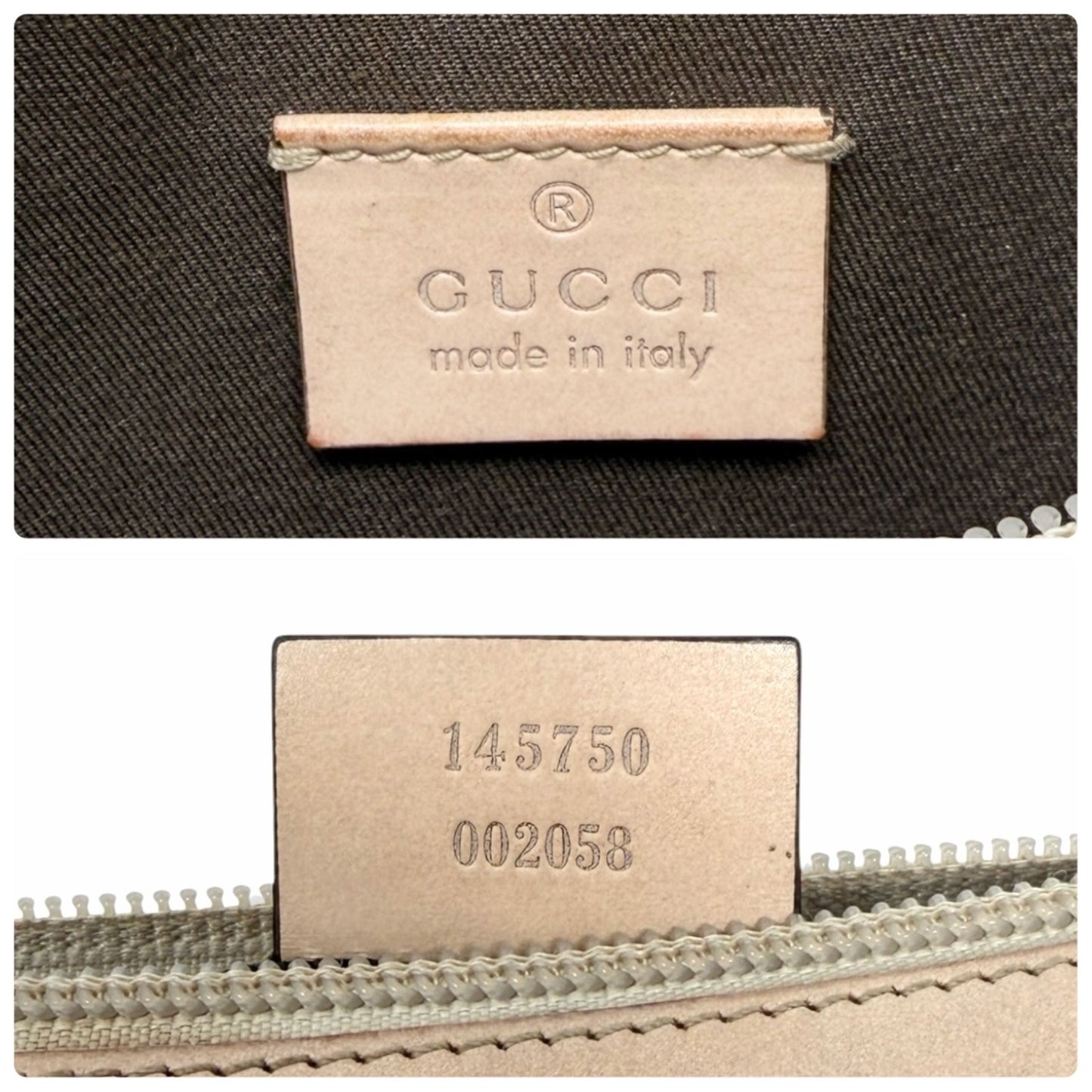 GUCCI Vintage GG Monogram Abbey Mini Pochette Shoulder Bag Pink Gold 106921