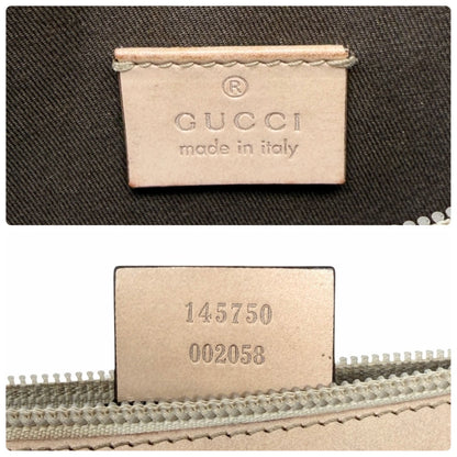GUCCI Vintage GG Monogram Abbey Mini Pochette Shoulder Bag Pink Gold 106921