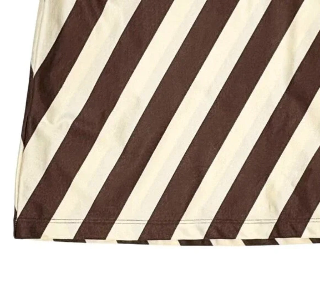 FENDI Vintage Zucca Monogram Camisole Dress One-piece #44 Brown Cream Nylon