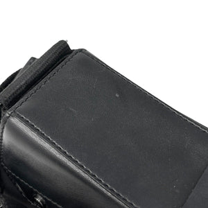 Christian Dior Vintage Street Chic Trotter Monogram Shoulder Bag Black Silver