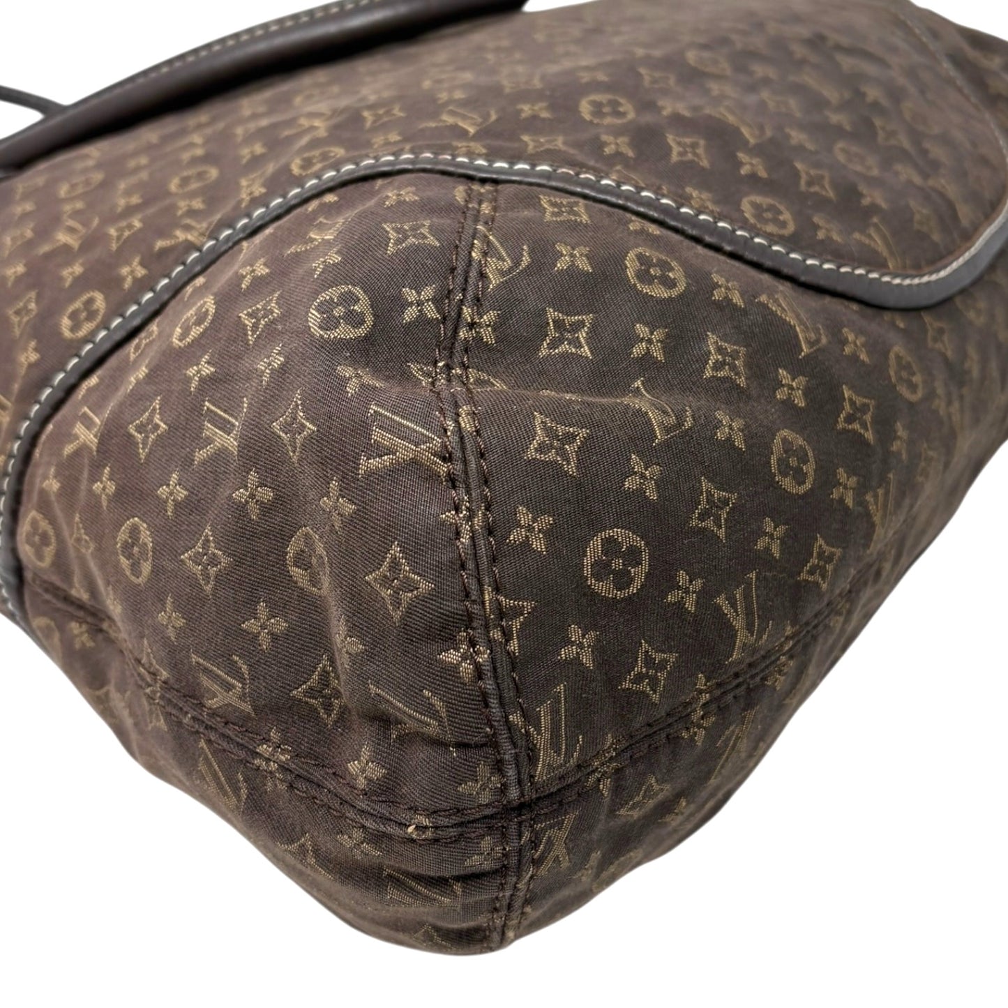 LOUIS VUITTON Vintage Monogram Idylle Elegy 2way Shoulder Bag Brown Gold