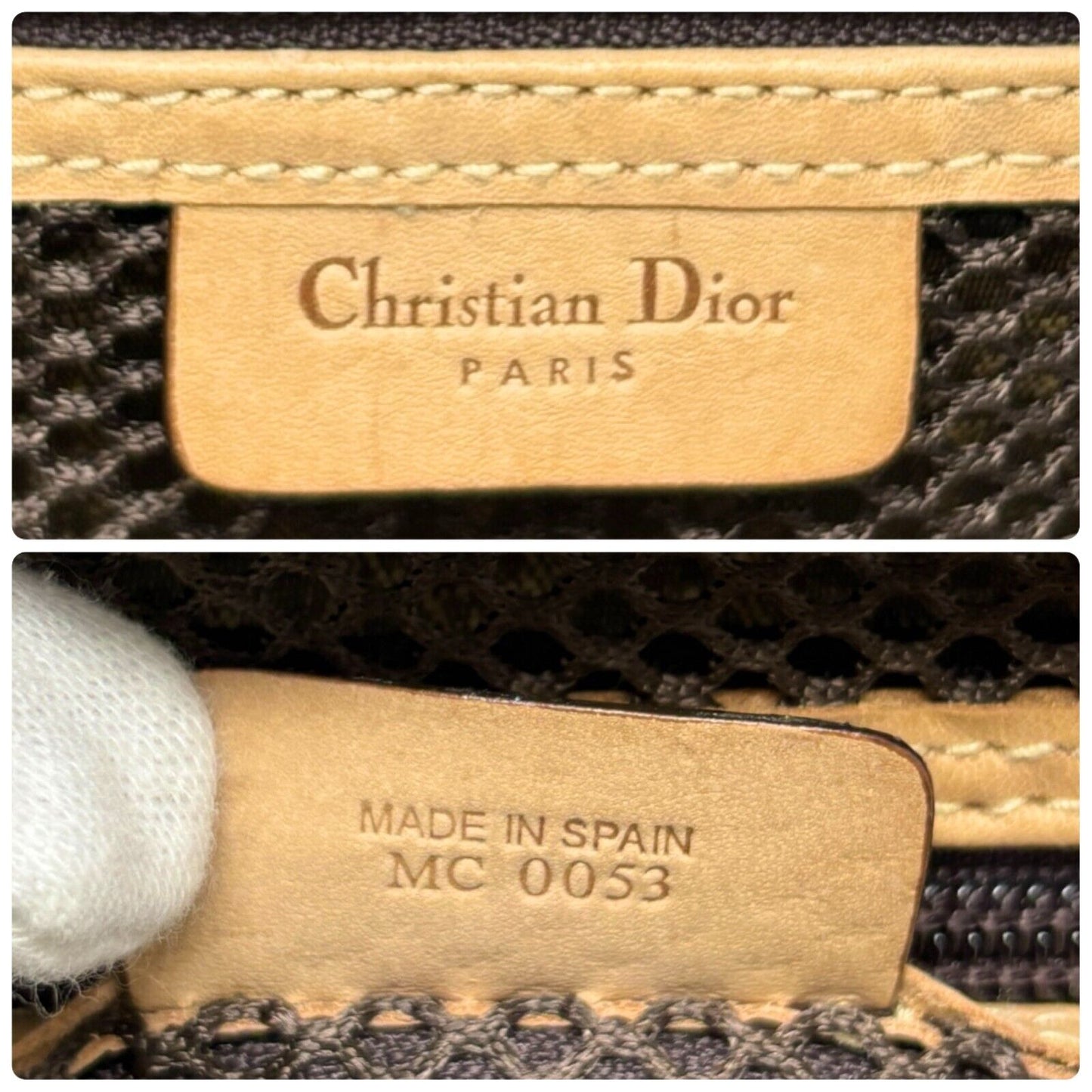 Christian Dior Vintage Trotter Monogram Logo Mini Bag Handbag Brown Canvas