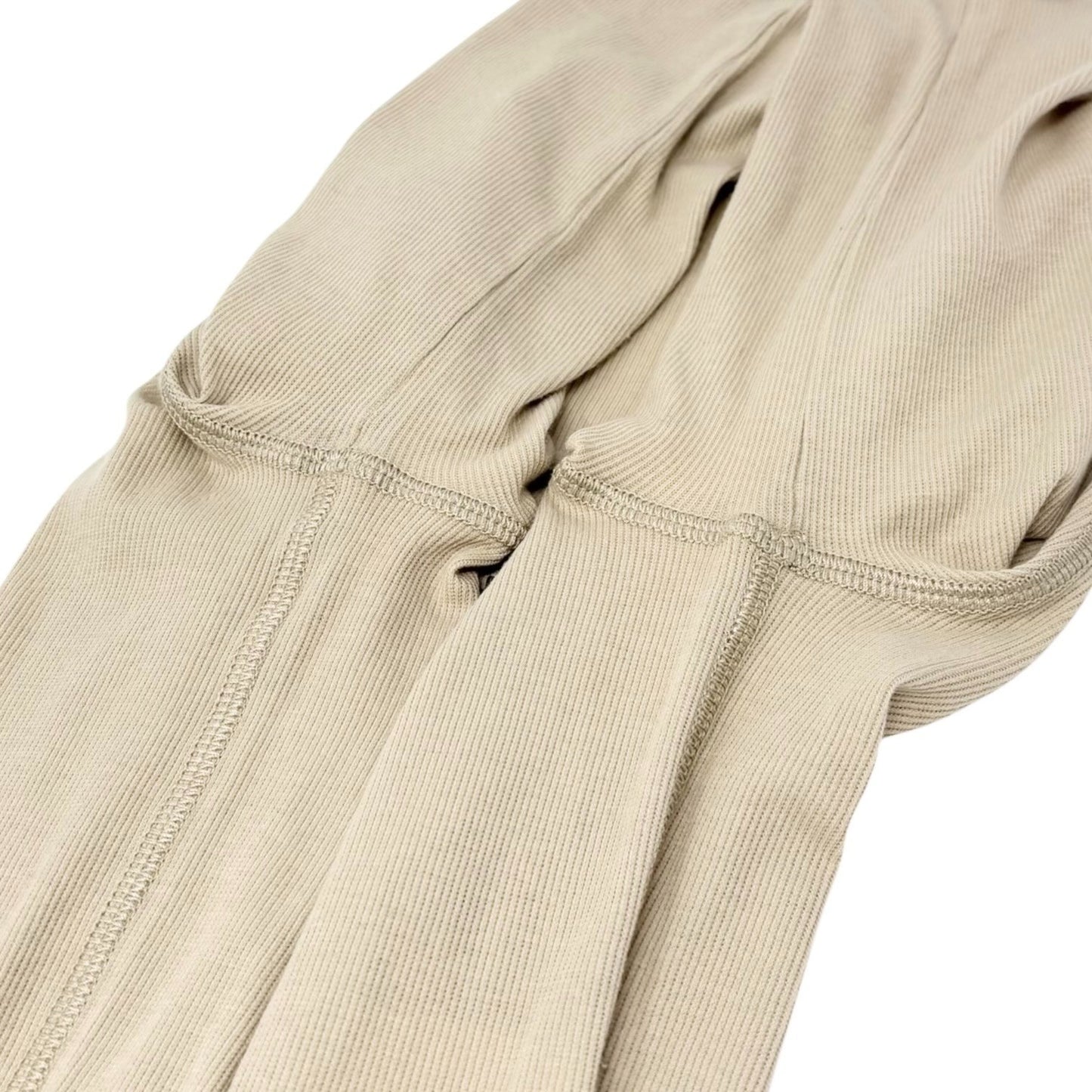 LOUIS VUITTON Vintage Beads Knit Long Sleeve Top T-shirt #XS Beige 901990