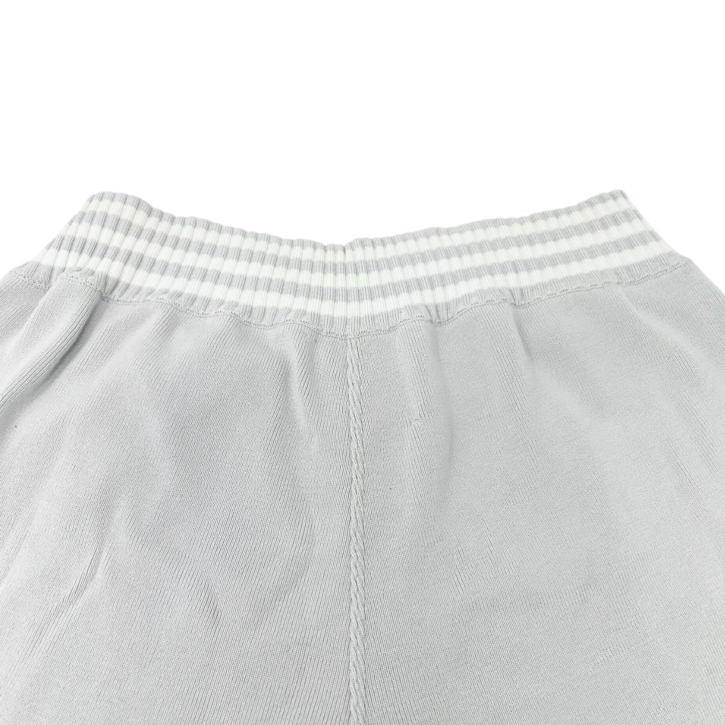CHANEL Sport Vintage 04P CC Logo T-shirt Shorts Set Cotton Gray Short Pants