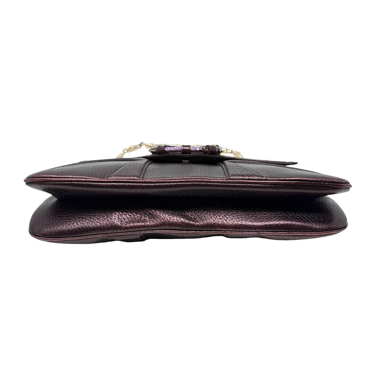GUCCI Vintage Limited Edition Tom Ford Dragon Chain Bag Purple Leather 902354
