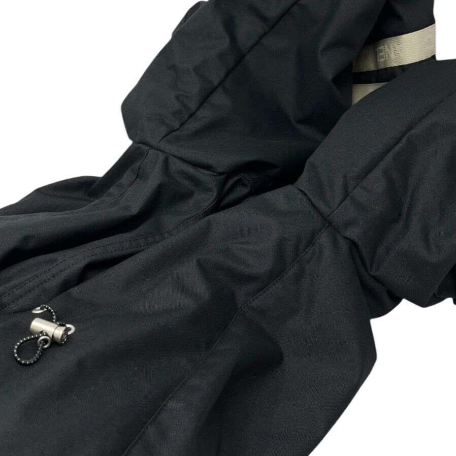 CHANEL Sport Vintage 02A CC Logo Zipped Hoodie Jacket Coat #36 Black Polyester