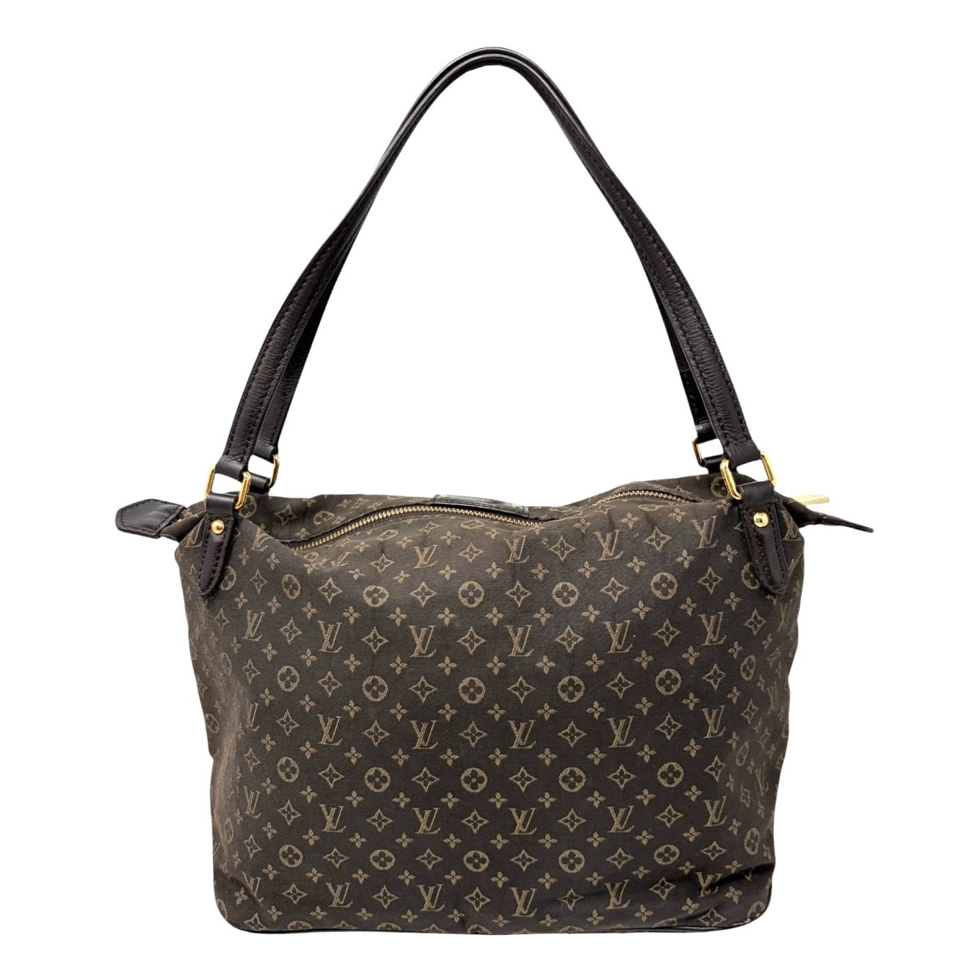 LOUIS VUITTON Vintage Monogram Idylle Ballade PM Canvas Shoulder Bag Brown Gold