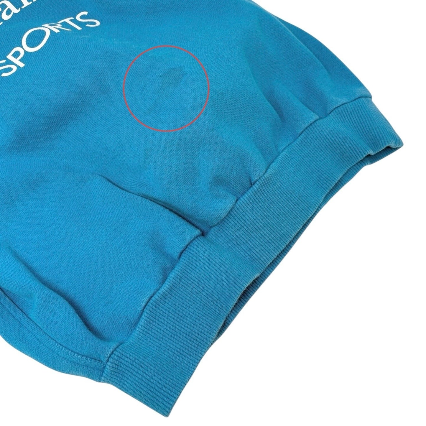 Christian Dior Sports Vintage Logo Sweatshirt Top #M Blue White Cotton