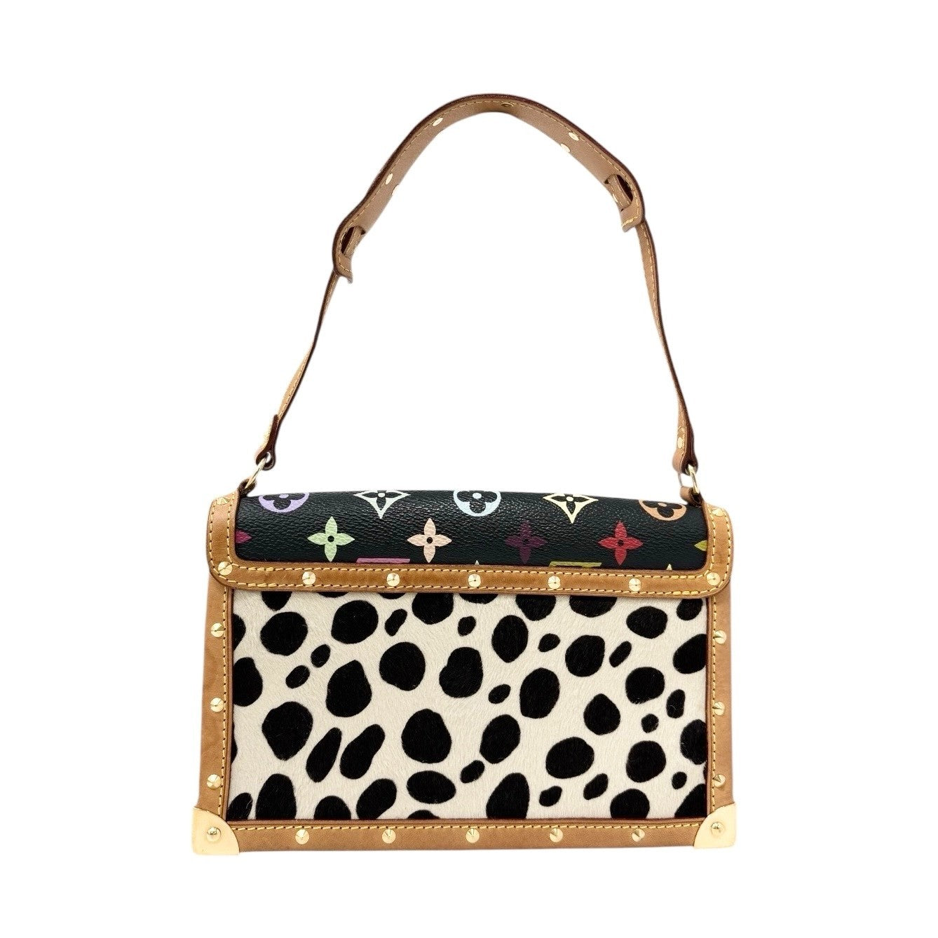 LOUIS VUITTON Vintage Monogram Multicolor Sac Dalmatien Mini Bag Pony Calf Hair