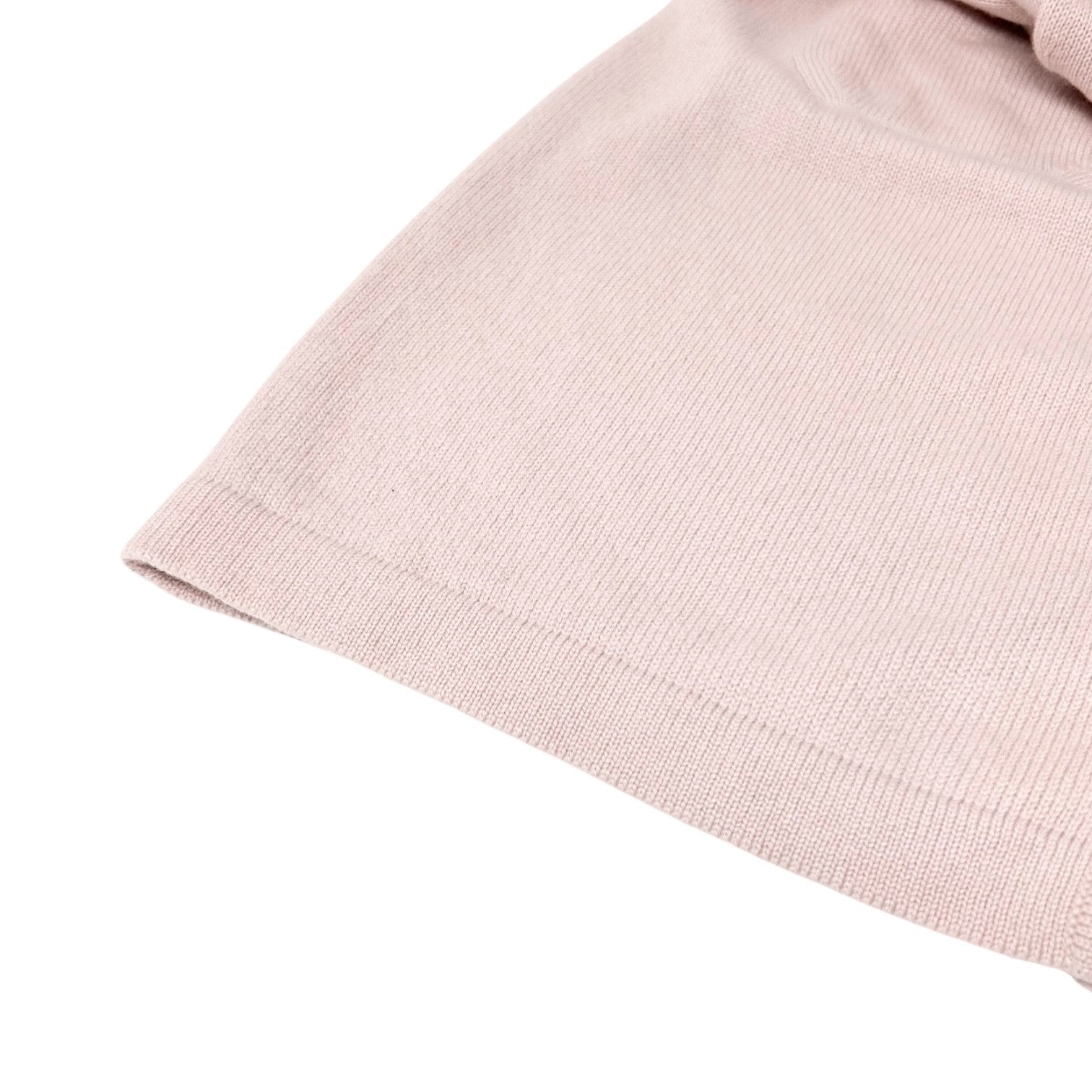 CHANEL Vintage 09A Logo Long Cardigan Top Sweater ＃40 Pink Cashmere Knit Tweed