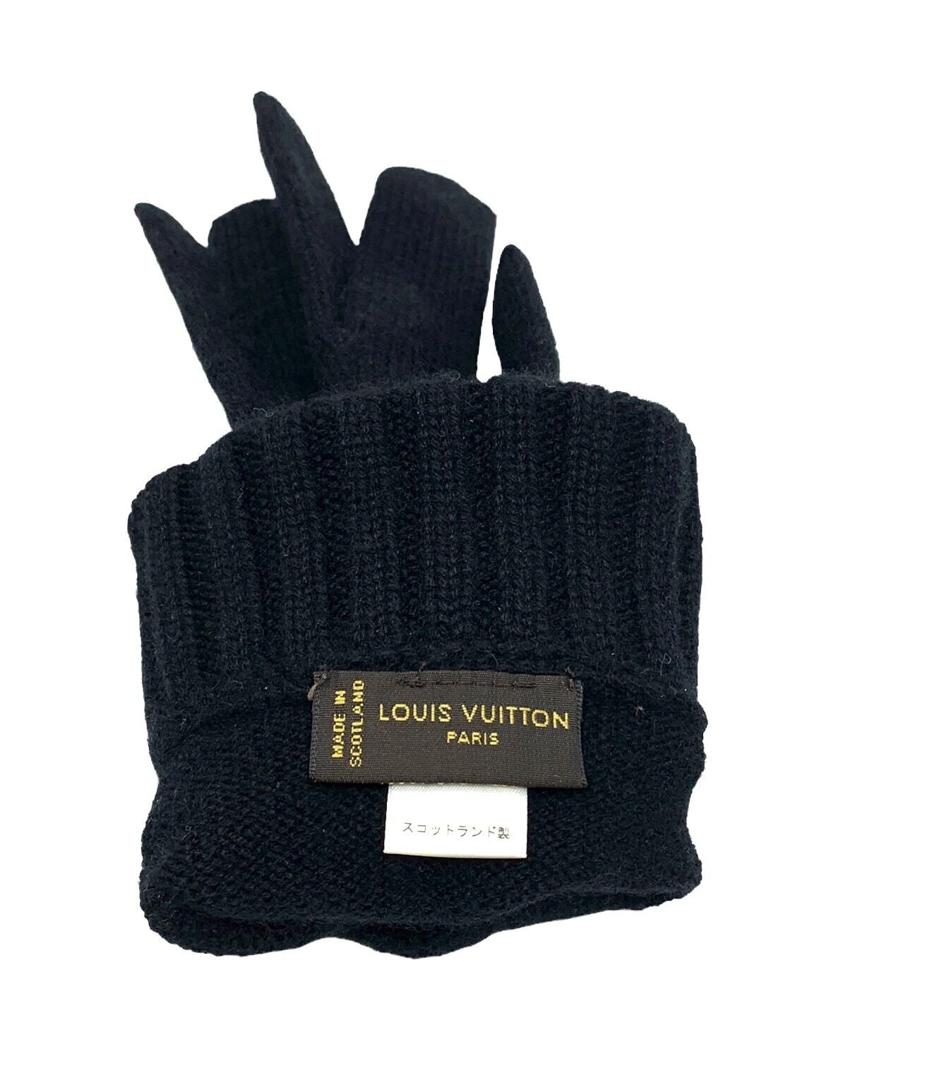 LOUIS VUITTON Vintage Damier Unisex Glove Accessory LV Logo RankA