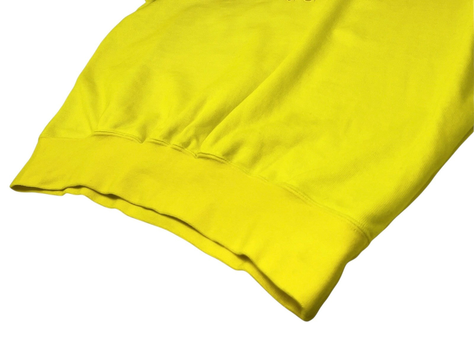 Christian Dior Sports Vintage Big Logo Sweatshirt Top #L Pullover Yellow Cotton