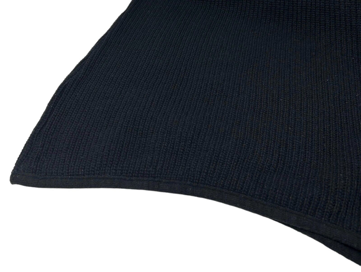 FENDI Vintage Logo Jeans Long Sleeve Sweater #40 Knit Black Wool RankAB