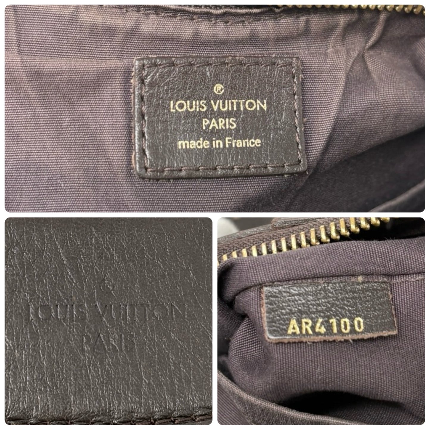 LOUIS VUITTON Vintage Monogram Rhapsody Crossbody Bag Brown Gold Canvas Leather