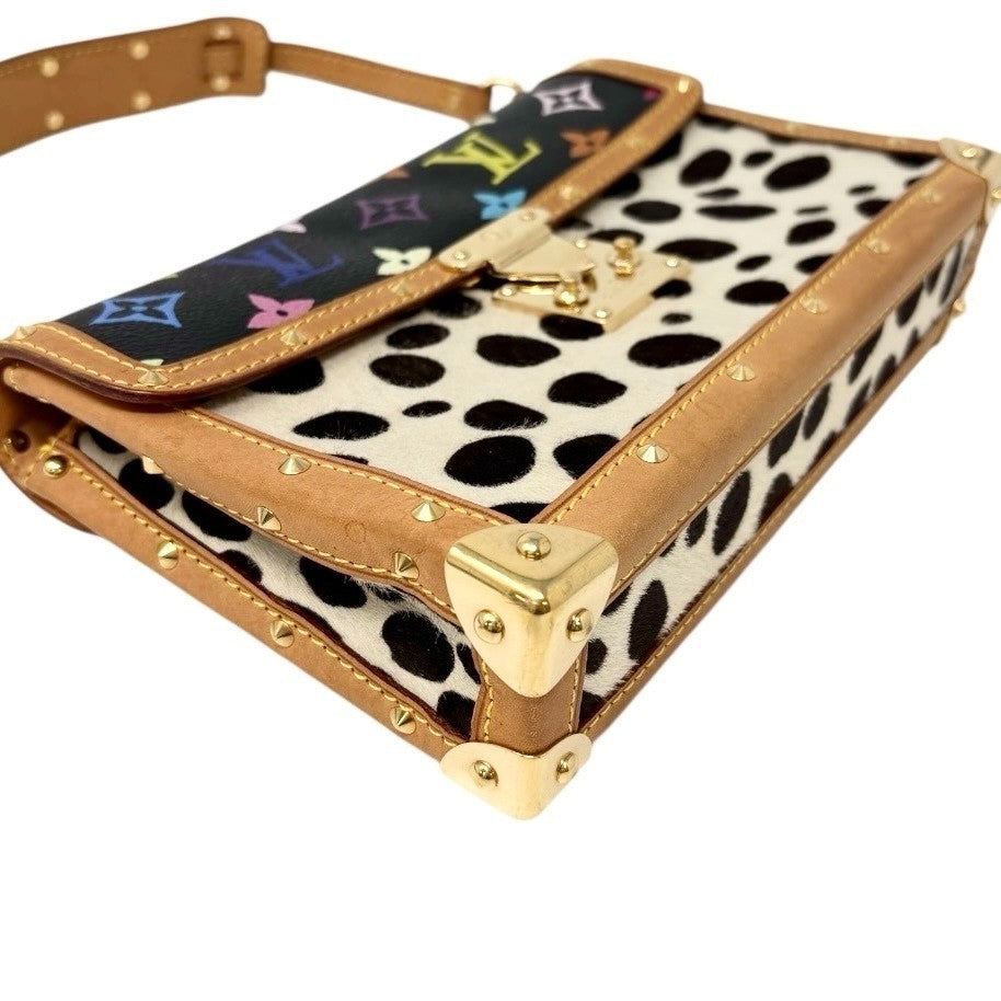 LOUIS VUITTON Vintage Monogram Multicolor Sac Dalmatien Mini Bag Pony Calf Hair
