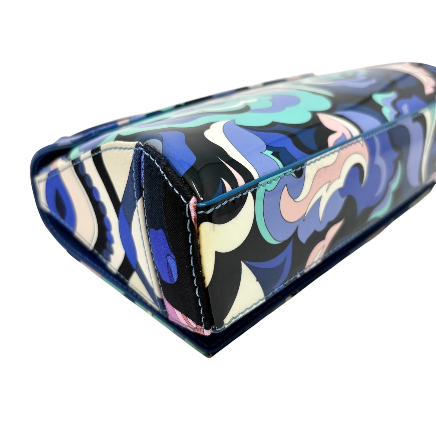 EMILIO PUCCI Vintage Logo Psychedelic Printed Multicolor 2way Bag Blue 902568