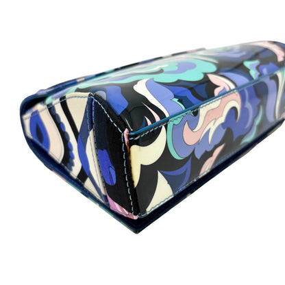 EMILIO PUCCI Vintage Logo Psychedelic Printed Multicolor 2way Bag Blue 902568