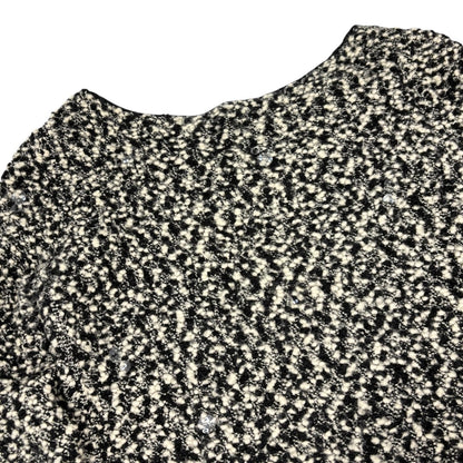 CHANEL Vintage 94A CC Logo Button Sequins Knit Sweater Dress #38 Black Wool
