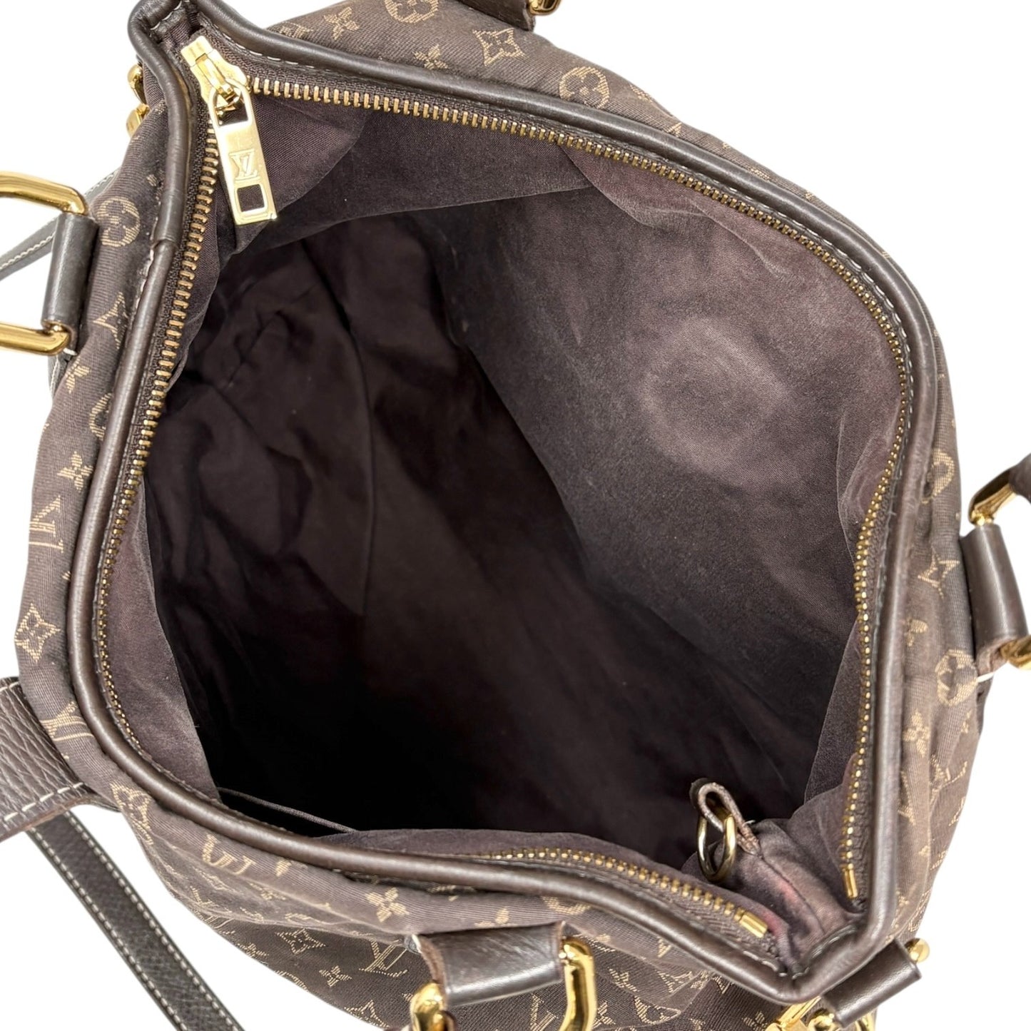 LOUIS VUITTON Vintage Monogram Idylle Elegy 2way Shoulder Bag Brown Gold